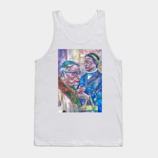 SARTRE and SIMONE DE BEAUVOIR watercolor portrait .3 Tank Top